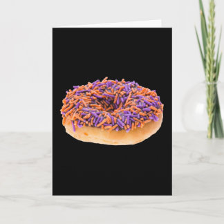 Carte Donut d'Halloween au chocolat