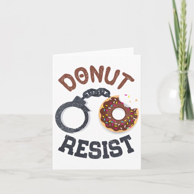 Carte Donut résiste aux menottes Officier de Police (Devant)