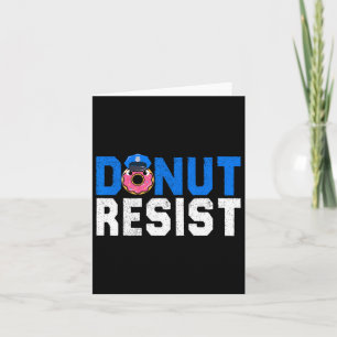 Carte Donut Résistez À L'Amusant Officier De Police Donu