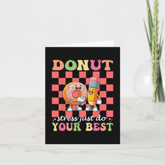 Carte Donut Stress Faites simplement votre meilleur jour (Devant)