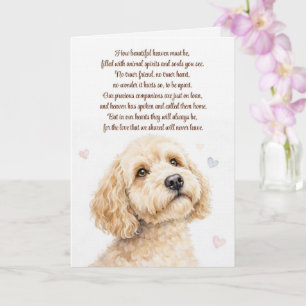 Carte Doodle de sympathie pour chien Poème spirituel