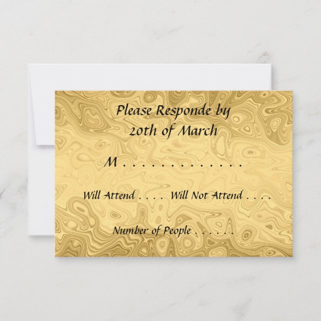 Carte d'or RSVP (Devant)