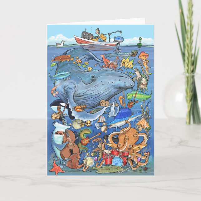 Carte d'orchestre sous-marine 5x7 (Devant)
