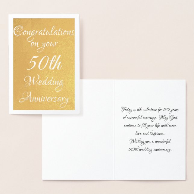 Carte Dorée 50e anniversaire (Affichage)