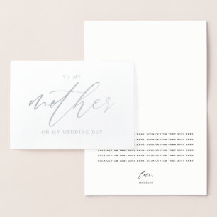 Carte Dorée À Ma Mère Le Jour De Mon Mariage (Véritable Huile)