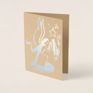 Carte Dorée Angel argenté