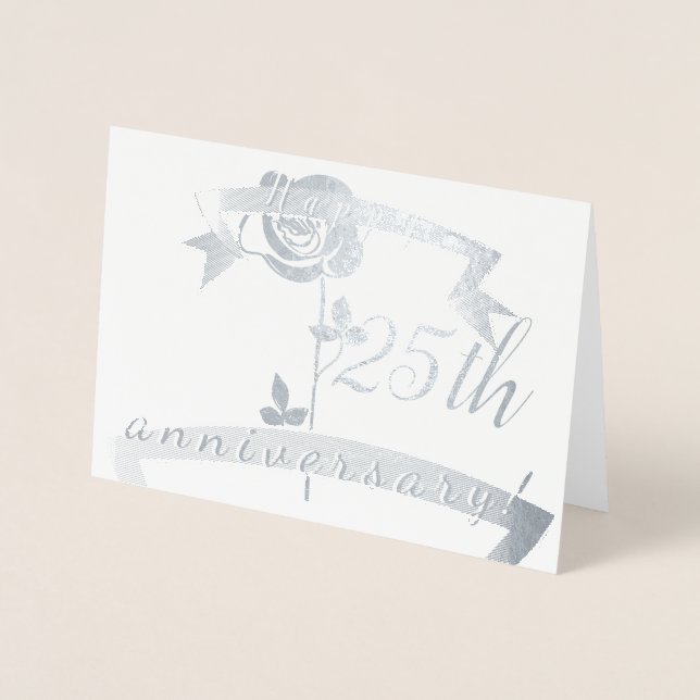 Carte Dorée Anniversaire personnalisé ou Rose d'anniversaire b (Devant)