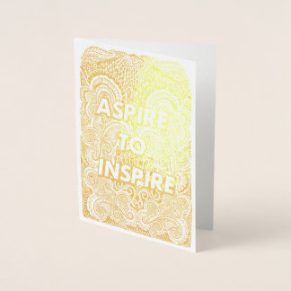 Carte Dorée ASPIRE À INSPIRER - Devis de déclaration positive