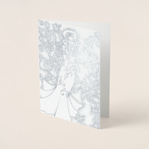 Carte Dorée Balayé Ink Goddess Pagan Art