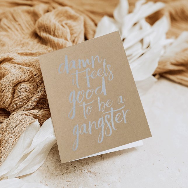 Carte Dorée Bien d'être un "Gangster" | ARGENT (Créateur téléchargé)