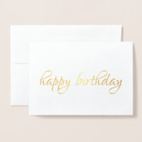 Bon anniversaire simple calligraphie Or