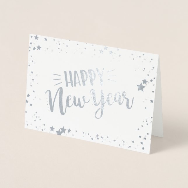 Carte Dorée Bonne année (Devant)