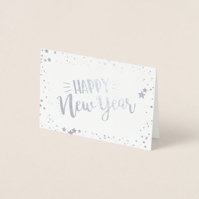 Carte Dorée Bonne année (Devant)