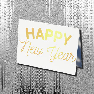 Carte Dorée Bonne année - photo de votre enfant