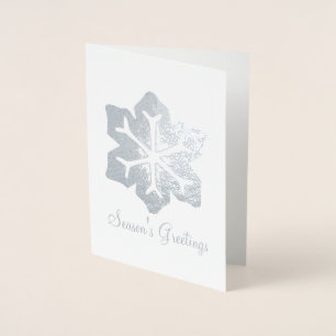 Carte Dorée Bonnes Fêtes Fête des fêtes de neige