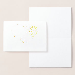 Carte Dorée bouchon coeur feuille d'or