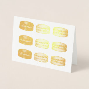 Carte Dorée Boulangerie Française Macaron Cookies Alimentation