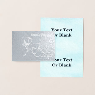 Carte Dorée Bull Caribou - Bonnes Fêtes