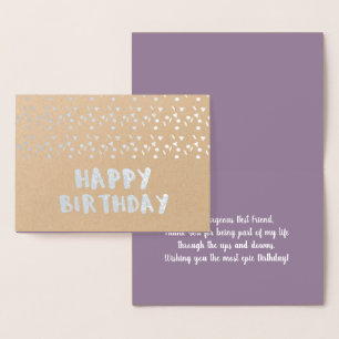 Carte Dorée Bulle Géométrique de Confettis Minimaliste Anniver