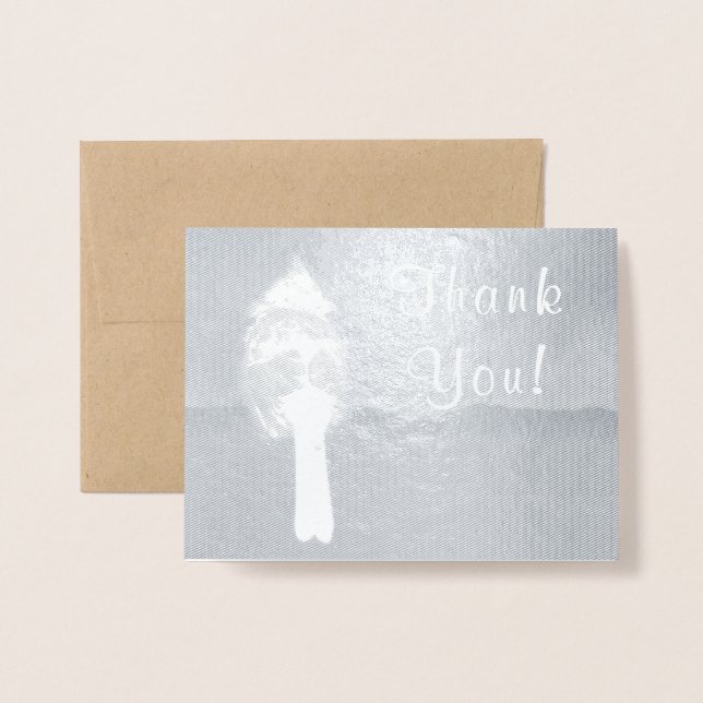 Carte Dorée Cardinal scintillant (Devant avec enveloppe)