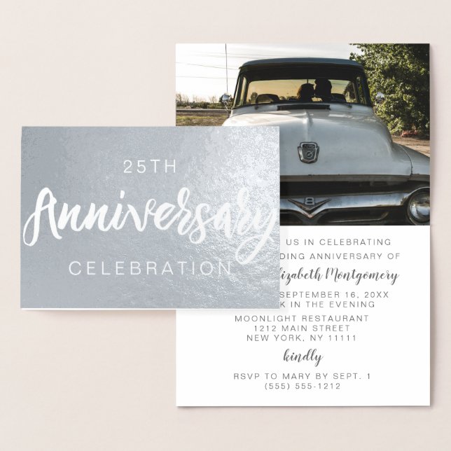 Carte Dorée Cartons d'invitation pour la fête d'anniversaire d (Affichage)