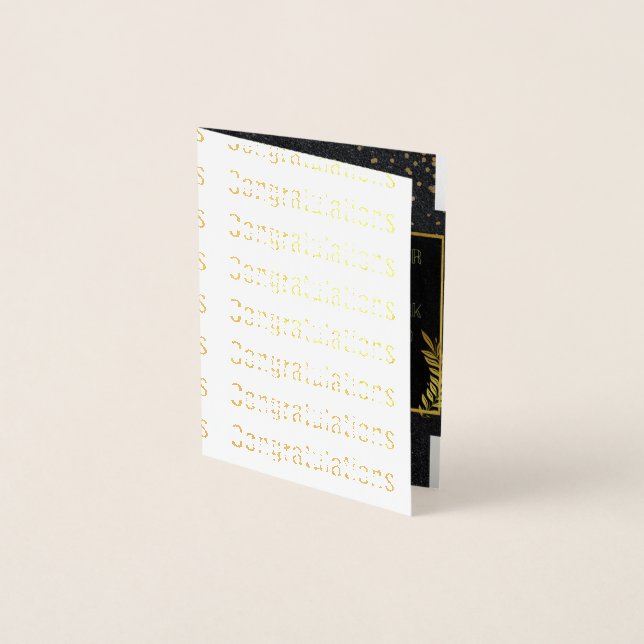 Carte Dorée Célébration de votre succès (Devant)