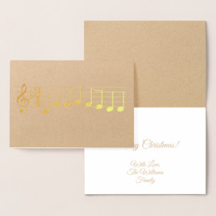 Carte Dorée Chords Nous vous souhaitons un joyeux Noël Notes d