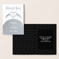 Coeur ailé gothique Mariage Personnalisé Monogramm