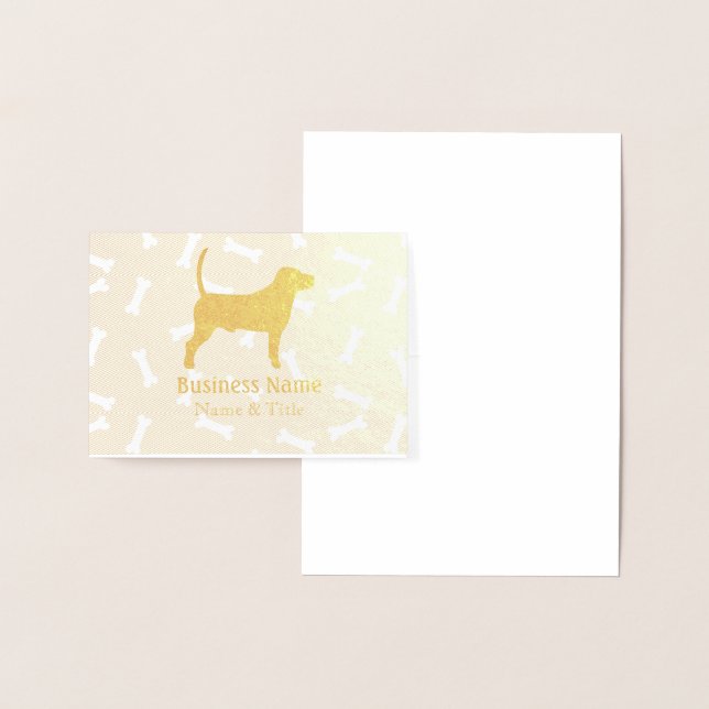 Carte Dorée Conception graphique de chien HAMbyWG - Vétérinair (Affichage)