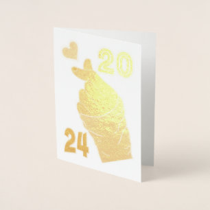 Carte Dorée Coréen Coeur 2024