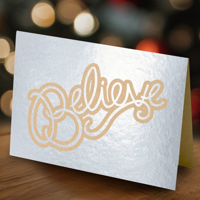 Carte Dorée Croire le slogan graphique (Créateur téléchargé)