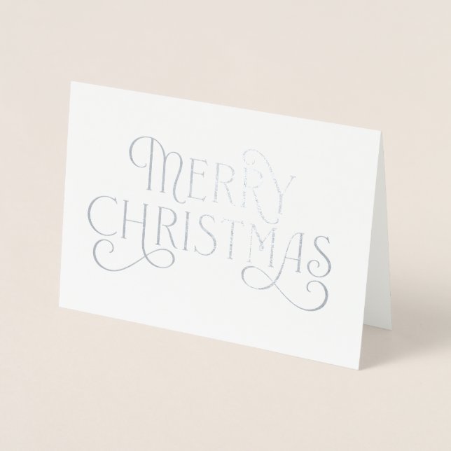 Carte Dorée Design Joyeux Noël (Devant)