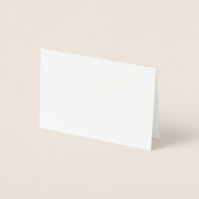 Carte Dorée Dessin Animé d'Oiseau Moineau (Devant)