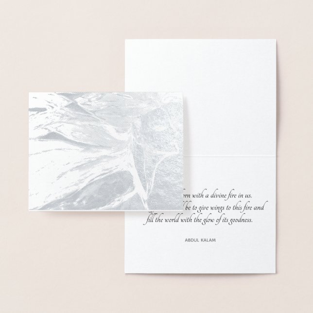 Carte Dorée "Donnez des ailes à votre feu divin" (Affichage)