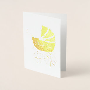 Carte Dorée Douche vintage pour bébé transport bébé belle