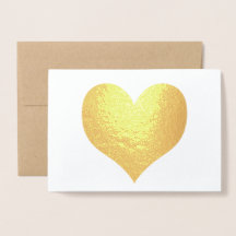 Élégant Cœur d'Or Moderne pour la Saint-Valentin