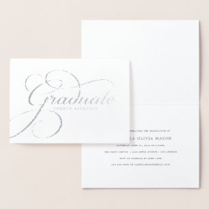Carte Dorée Élégant Gradué Real Foil Script