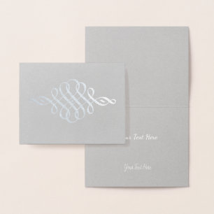 Carte Dorée Elément Vintage or ou argent moderne élégant