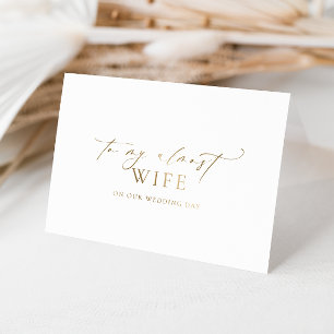 Carte Dorée Ellesmere À Mon Jour De Mariage Presque Femme