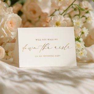 Carte Dorée Ellesmere Walk Me Down The Aisle Demande en mariag