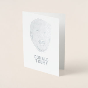 CARTE DORÉE EN COLÈRE DONALD TRUMP PERSONNALISÉ