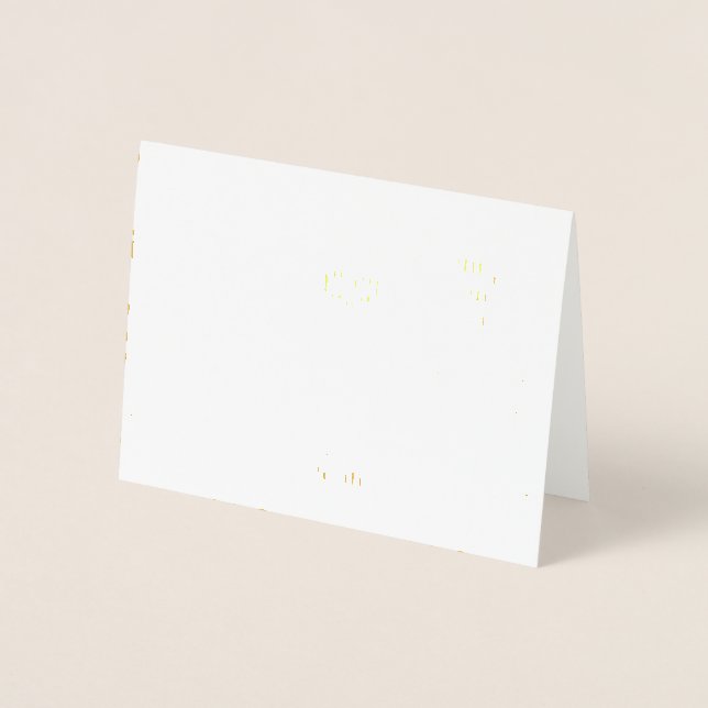 Carte Dorée Enfants Panda  (Devant)