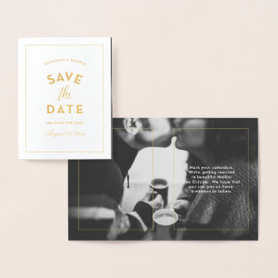 Carte Dorée Enregistrer la date