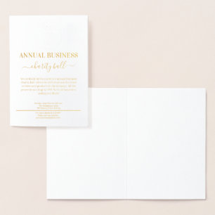 Carte Dorée événement d'affaires minimaliste