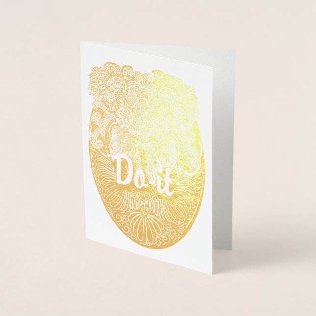 Carte Dorée Faites-le - Devis positifs (Devant)