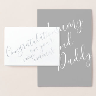 Carte Dorée Félicitations aux nouveaux parents pour leur éléga