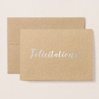 Félicitations Français Brush Script