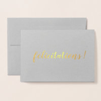Félicitations Français Brush Script