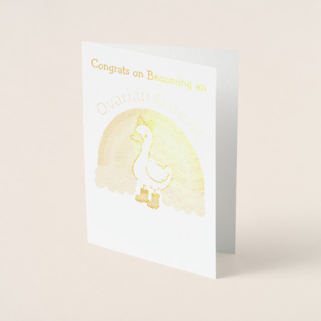 Carte Dorée Félicitations pour être devenu un  (Devant)