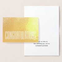 Félicitations Typographie Minimaliste Élégante Pli